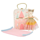 Castle and Princess cat mini suitcase doll