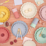 Small Bamboo fiber mixed plate set