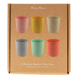 Bamboo fiber mixed cup set