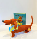PRETZEL THE DOG SOFT TOY+ Book set