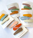 (Big SALE) Matte Clips set of 3 ( 3 colors)