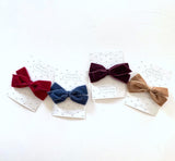 Velvet hair clips set 2