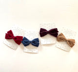 Velvet hair clips set 2