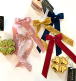 Medium Long Tail Ruffle Hair Clips set