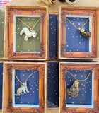 Necklace in a bookbox ( 4 styles)