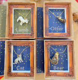 Necklace in a bookbox ( 4 styles)