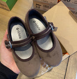 Kids Velvet Maryjane shoes (testa)