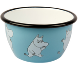 Retro Enamel Bowl 6.dl (light blue)