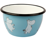Retro Enamel Bowl 6.dl (light blue)