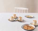 Sauce dish(small . pigeon grey rim)