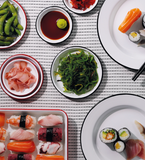 Sauce dish(large . Black rim)