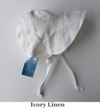 Full Brimmed linen Bonnet