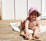 Full Brimmed linen Bonnet