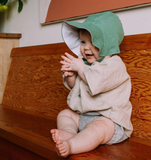 Full Brimmed linen Bonnet