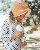 Full Brimmed linen Bonnet