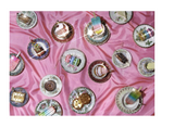 Ornament glass natural biscuit H6,5cm