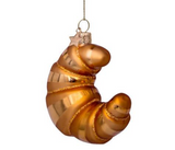 Ornament glass croissant H10cm