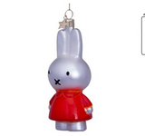 Ornament glass Nijntje/Miffy w/orange dress H11cm w/box