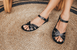 Sun -san Boardwalk sandal ( Black, 성인 6)