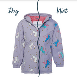 (바로배송)Unicorn color changing raincoat