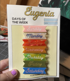 Days of the week clip set