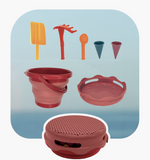 7-in-1 sand toy set (red)