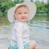 UPF 50+ Brim Sun hat (White)