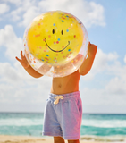 Inflatable beach ball smiley