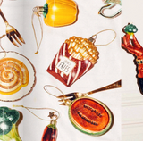 Ornament glass French fries H10cm