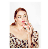 Ornament glass gold/pink donut H11cm