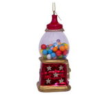 Ornament glass multi colorgum mashine H11cm
