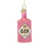 Ornament glass pink Jin bottle H10cm