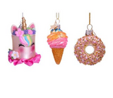 Ornament glass hello sweetie mini set H5cm