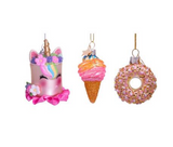 Ornament glass hello sweetie mini set H5cm