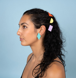 Half round hair clip