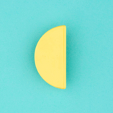 Half round hair clip