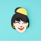 Half round hair clip