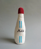 Pretzel and milk bottle soft toy