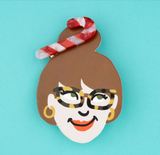 Candy Cane Hair Clip