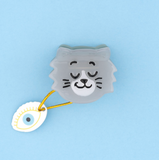 Grey cat Mini Hair Claw