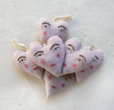 Handsome Hearts (Lavender ornament)