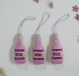 Rose Bottle, Cotton, Embellished Ornament