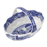 Spode Blue Italian Handled Basket