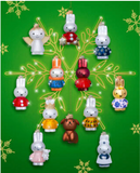 Ornament glass Miffy yellow dress w/crown H11cm w/box