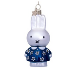 Ornament glass Nijntje/Miffy blue flower dress H11cm w/box