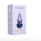 Ornament glass Nijntje/Miffy blue flower dress H11cm w/box