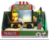 Peanuts© Battery-Operated LED Musical popcorn wagonTable Piece