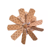 11"B/O Mscl Lit Tree Scene+Windmill