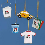 "I Love Ny" 3D Mini Orn 5PK