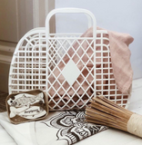 Retro Basket - Large Cream